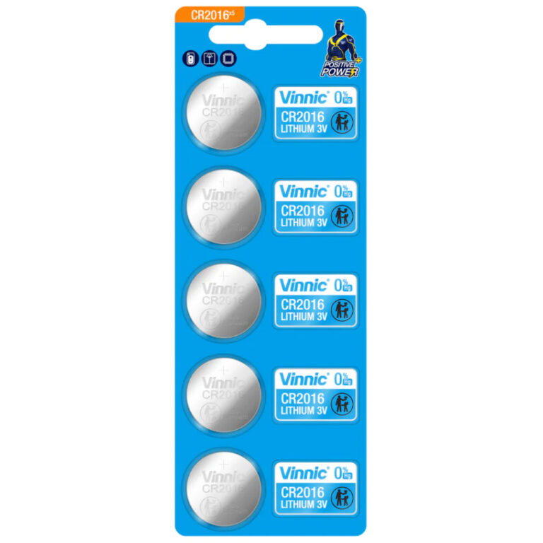 Buttoncell Lithium Vinnic CR2016 3V Τεμ. 5