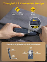 GLOCUSENT LED φακός διαβάσματος GLCSNTA2801, επαναφορτιζόμενος, έως 24lm, σκούρο μπλε - Image 5