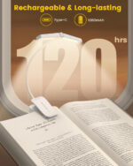GLOCUSENT LED φακός διαβάσματος GLCSNTA2902, επαναφορτιζόμενος, έως 63lm, λευκός - Image 6