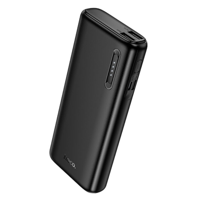 Power Bank Hoco J158A Runner 10000mAh Fast Charge 5V/2A Slim με 2xUSB-A 1xUSB-C 1xMicro USB και LED Ένδειξη Μπαταρίας Μαύρο