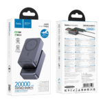 Power Bank Hoco J160B 20000mAh PD20W QC3.0 1xUSB-C με Ασύρματη Φόρτιση 15W και LED Ένδειξη Μπαταρίας Μαύρο - Image 2