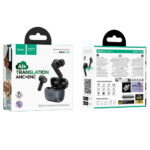 Wireless Hands Free Hoco EQ27 Fun ANC+ENC v5.4 320mAh 7 Ώρες Λειτουργίας και AI Μετάφραση σε 134 Γλώσσες Μαύρα - Image 2