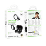 Wireless Hands Free Hoco EW206 Mist TWS v6.0 400mAh 4  Ώρες Ομιλίας Τεχνολογία True Bass και Θήκη Φόρτισης με LED Ένδειξη Μπαταρίας Μαύρα - Image 2