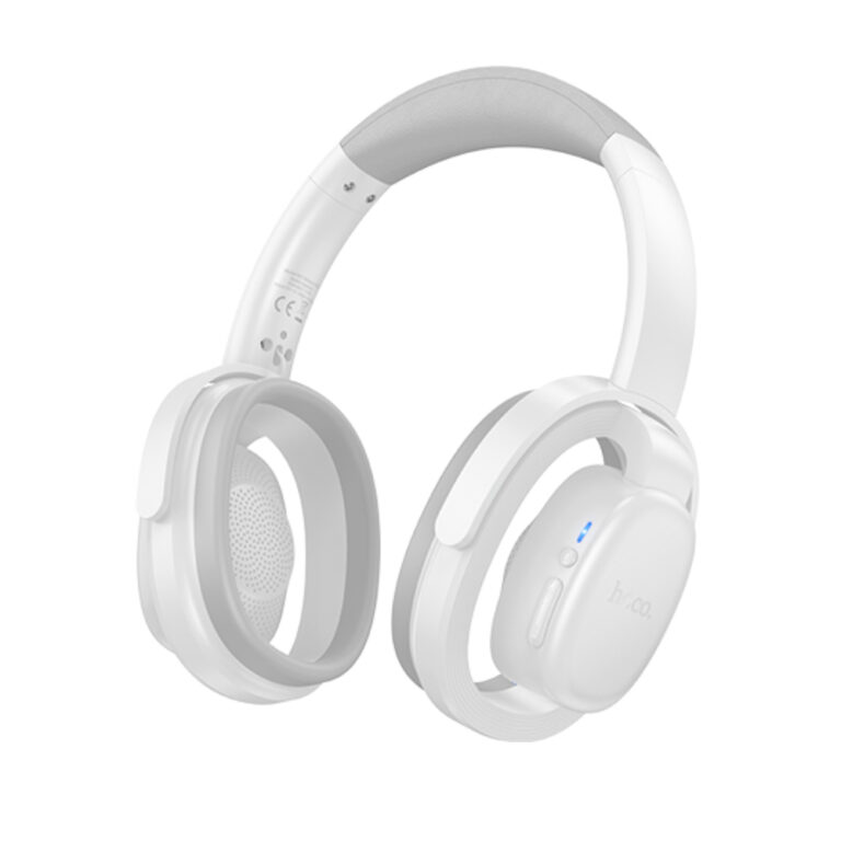 Wireless Ακουστικά Stereo Hoco W67 Rhyme Open Ear v5.4 300mAh 32hr Χρήσης με Μικρόφωνο Λευκά Γκρι