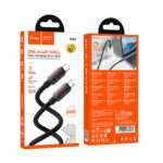 Καλώδιο Hoco U143 Joy USB-C σε USB-C 240W PD3.1 Fast Charging 5A Μαύρο 1.2m - Image 2
