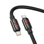 Καλώδιο Hoco U143 Joy USB-C σε USB-C 240W PD3.1 Fast Charging 5A Μαύρο 1.2m