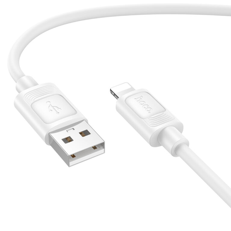 Καλώδιο Hoco X122 USB-A σε Lightning 2.4A Fast Charging Λευκό 1m