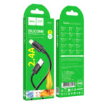 Καλώδιο Hoco X122 USB-A σε Lightning 2.4A Fast Charging Μαύρο 1m - Image 2