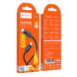 Καλώδιο σύνδεσης X122 Benefit USB-C σε USB-C PD60W 3A για Γρήγορη Φόρτιση Μαύρο 1m - Image 2