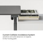 BRATECK σκελετός ηλεκτρικού γραφείου S22-22D, 1020~1400x600x700~1150mm, μαύρο - Image 5