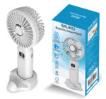 BRUNO φορητός ανεμιστήρας χειρός επαναφορτιζόμενος BRN-0236, με βάση, λευκός-γκρι - Image 6