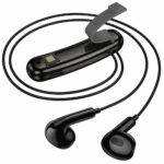 Bluetooth Hands Free Hoco ES77 Graceful Μαγνητικά v5.4 110mAh 10hr Talk Time Μήκος Καλωδίου 40cm Μαύρα - Image 3