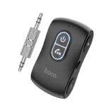 Bluetooth Transmitter Hoco E73 Pro Journey 2-in-1 BT v5.0,έξοδος AUX 3.5mm και USB-C με Ενσωματωμένο Μικρόφωνο Μαύρο - Image 4
