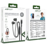 Hands Free Acefast L8 Earphones Stereo USB-C με Μικρόφωνο 1.2m Μαύρα Συμβατά με Όλες τις Συσκευές USB-C - Image 2
