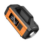 Hoco QS4 Smart Air Pump 3.8 bar Πίεση Αέρα με 5 Τρόπους Λειτουργίας και Εκκινητής Μπαταρίας 10000mAh 38.5Wh με Led Ένδειξη και Φακό Μαύρο - Image 3