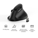 Keychron M5 (M5-A23) Wireless Ergonomic Vertical Mouse 8K Polling Rate Black - Image 4