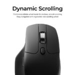 Keychron M6 (M6S-A72) Wireless Ergonomic Optical Mouse 1000hz Polling Rate Black - Image 2