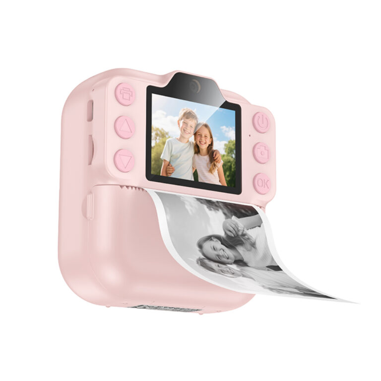 Kids Dual HD Camera Hoco DV211 με Οθόνη 2.0" 1300mAh με 2GB Κάρτα Μνήμης  και Δυνατότητα Εκτύπωσης Φωτογραφιών Ροζ