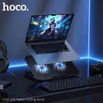 Laptop Cooler Hoco GA4 Jade Μαύρο με 2 Ανεμιστηράκια 7 Επιπέδων Έντασης και Φωτισμό για Φορητούς Υπολογιστές έως 17" - Image 4