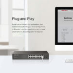 MERCUSYS desktop/rackmount switch MS116GS, 16x Gigabit θύρες, V1.0 - Image 4