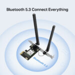MERCUSYS κάρτα δικτύου WiFi 6 & Bluetooth MA80XE, 3000Mbps AX3000, PCIe, V2.0 - Image 6