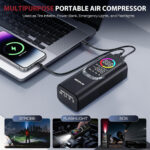 NEXPOW συμπιεστής αέρος αυτοκινήτου NP17, 6000mAh, 150PSI - Image 5