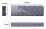 ORICO θήκη για M.2 NVME SSD CNM2-G20, 20Gbps, γκρι - Image 6