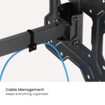 POWERTECH επιτοίχια βάση τηλεόρασης PT-1555, 23-43", έως 30kg, full motion - Image 5