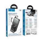 Power Bank Hoco J156A Founder 20000mAh PD20W+22.5W QC με Θύρες USB+USB-C Ενσωματωμένα Καλώδια USB-C+USB+Lighting+Micro και LED Ένδειξη Μπαταρίας Μαύρο - Image 2