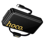 Power Bank Hoco Q45 Worrier 10000mAh 22.5W PD20W QC3.0A και Φορτιστής με 1xUSB-C 1xUSB-A και Ενσωματωμένο Καλώδιο USB-C Μαύρο - Image 3