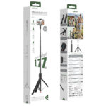 Selfie Stick/Τρίποδο Acefast E3 για Συσκευές 4.5"-7.0" Επεκτεινόμενο έως 1.77m με Τηλεχειριστήριο Μαύρο - Image 2