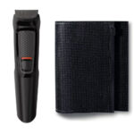 Trimmer Επαναφορτιζόμενο Philips MG3710/15 Multigroom Series 3000 6 σε 1 για Πρόσωπο με Εξάρτημα για τη Μύτη και 4 Κεφαλές Διαφορετικού Μήκους Μαύρο - Image 3