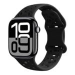 Watchband Hoco WA38 Time Series 44/45/46/49mm Silicon Strap για Apple Watch series 1/2/3/4/5/6/7/8/9/se/ultra1/ultra2 Μαύρο