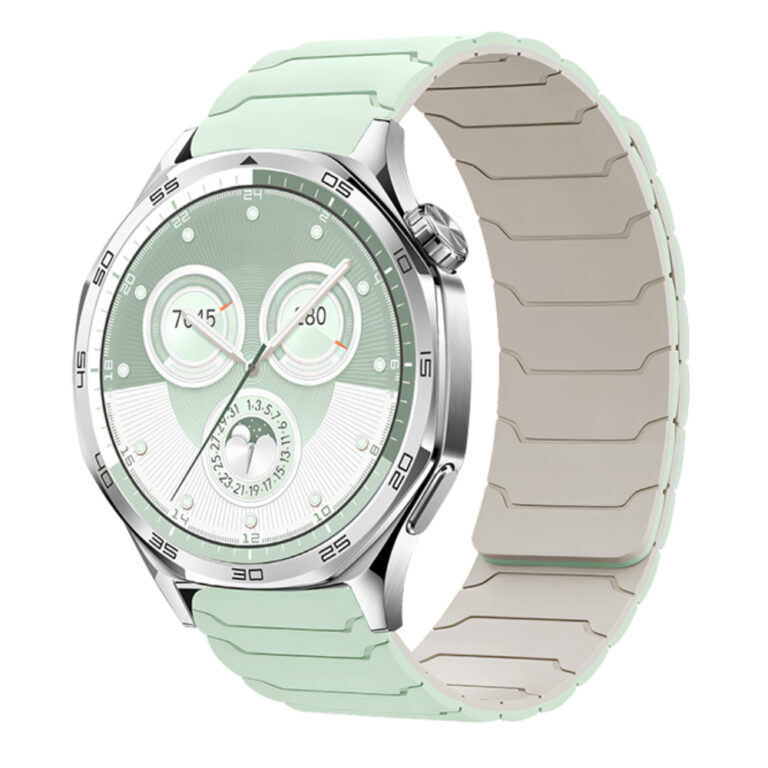 Watchband Hoco WH21 Flexible Silicon Μαγνητικό για Samsung Huawei Xiaomi Vivo OPPO κα 22mm Universal Light Lotus με Λευκό