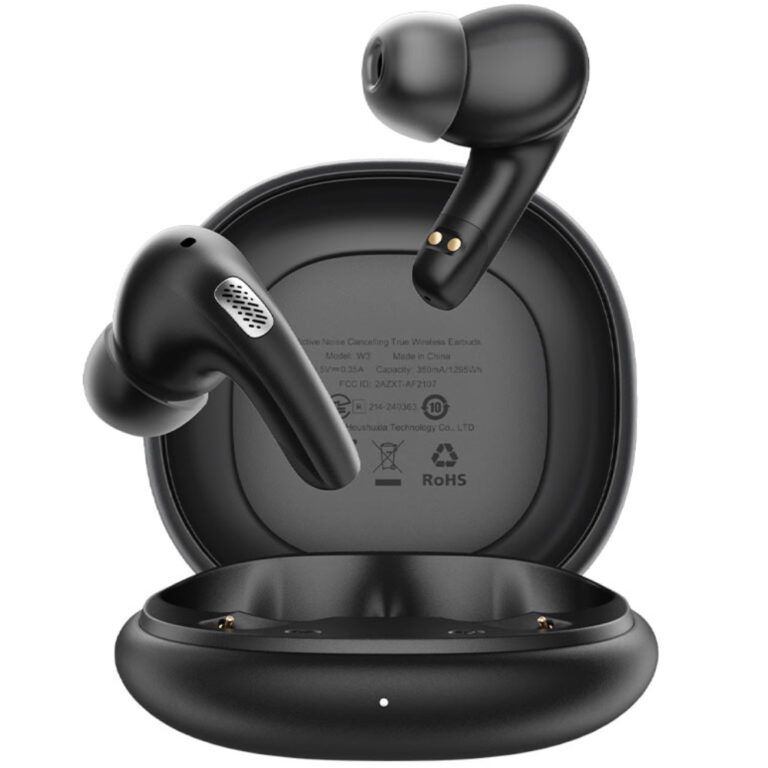 Wireless Hands Free Acefast W3 v5.4 350mAh ANC TWS 4-mic ENC με Mini Θήκη Φόρτισης Μαύρα