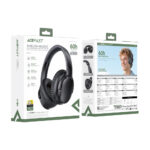 Wireless Ακουστικά Stereo Acefast H10 500mAh v5.4 Hi-Fi με Μικρόφωνο AUX USB-C Μαύρα - Image 2