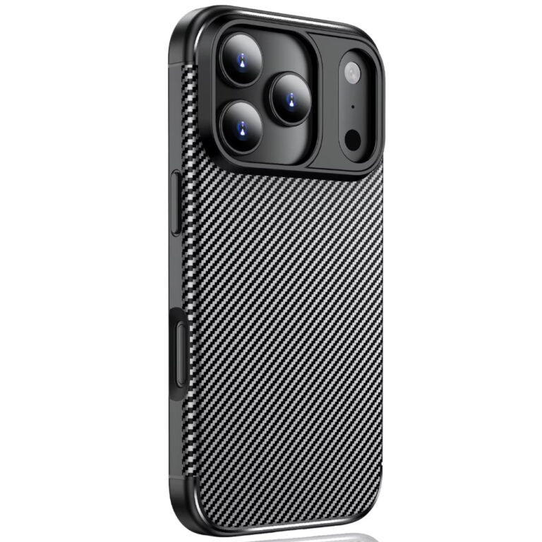 Θήκη Ancus AutoFocus Carbon Fiber για Apple iPhone 17 Pro Max Μαύρη