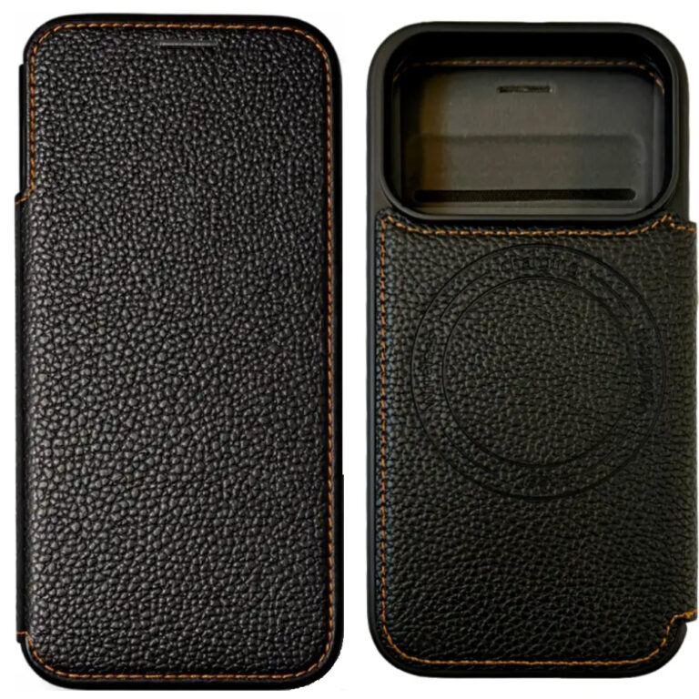 Θήκη Folio TPU Ancus Magnetic Ring για Apple iPhone 17 Pro 5G Μαύρη