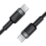 Καλώδιο Σύνδεσης Acefast C22-03 USB-C σε USB-C Braided USB2.0 3A 60W 1.2m Μαύρο - Image 3