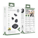 Ακτίνα 50m και 48hr Διάρκεια Μπαταρίας με USB-C Transmitter και Θήκη Φόρτισης Μαύρο