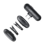 Σετ 2 Μικρόφωνα Πέτου Lavalier Acefast R1 HD AI Μείωση Θορύβου, Ακτίνα 50m και 48hr Διάρκεια Μπαταρίας με USB-C Transmitter και Θήκη Φόρτισης Μαύρο - Image 4