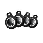 Συσκευή Εντοπισμού Hoco E91 Tiger για Συσκευές iOS Συμβατή με Apple Find My Tracker Λευκή  (4 Pack)