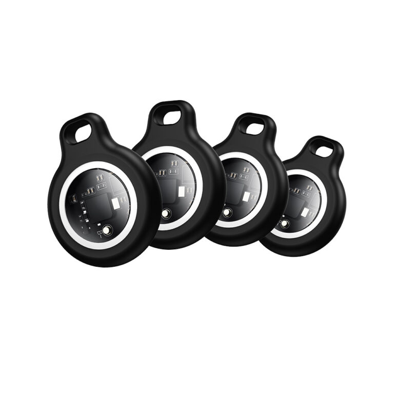 Συσκευή Εντοπισμού Hoco E91 Tiger για Συσκευές iOS Συμβατή με Apple Find My Tracker Λευκή  (4 Pack)