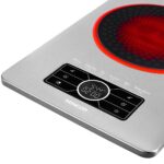 Φορητή Κεραμική Εστία Sencor SCP 5010SS Μονή 1500W 19cm με Λειτουργίες Stir-Fry Deep-Fry Fry Simmer Boil Keep Warm Ασημί - Image 3