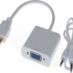 ADAPTER ANGA HDMI M --> VGA F + AUDIO WHITE