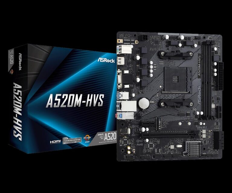 Motherboard Asrock A520M-HVS AM4 DDR4 mATX