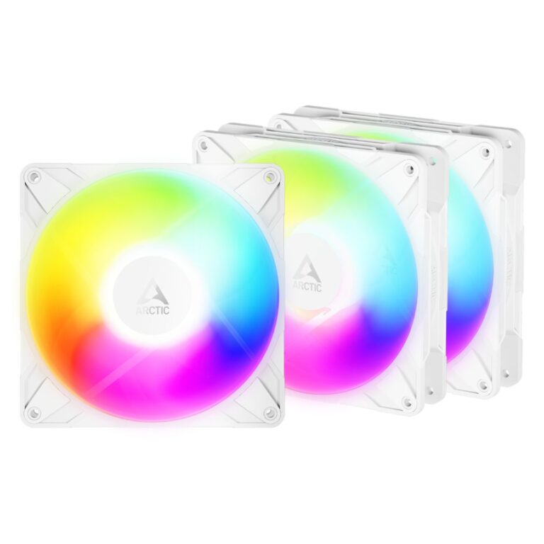ARCTIC P14 Pro REVERSE A-RGB (White) - 3 Pack - 140mm Case Fan - fluid dynamic- 2650 RPM - PWM