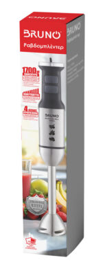 BRUNO ραβδομπλέντερ BRN-0249, 1700W, ρυθμιζόμενη ταχύτητα, 4 λεπίδες, inox-μαύρο - Image 6