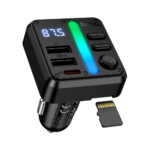 Bluetooth FM Transmitter Hoco E89 Libre 45W με 2xUSB-A και 1xUSB-C PD30W BT v5.4 Υποστηρίζει Αναπαραγωγή Μουσικής απο USB ή Κάρτα SD και Απάντηση Κλήσεων