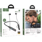 Bluetooth Hands Free Hoco DM37 Sky Neckband Magnetic v5.3 380mAh 40 Ώρες Αναπαραγωγής και LED Ένδειξη Μπαταρίας Μαύρα - Image 2